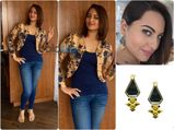 Sonakshi Sinha's Romantic Blue Floral Style