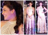 Kajal Aggarwal In Gold Siddhartha Tytler Gown