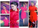 Neha Dhupia Blinds Us In A Red Dress At Ferns n Petals Launch!