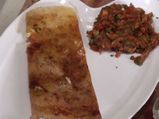 Cheesy Pav Bhaji Dosa For Breakfast