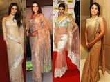 6 Appealing Nude Coloured Sarees