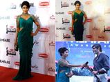 Shriya Saran In Fusion Saree At Filmfare Awards South