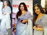 Vidya Balan Looks Breathtaking In Printed Anavila Saree