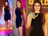 Samantha Flaunts Her Curves In LBD At Behind Woods Awards 2015
