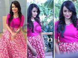 Trisha In Pink Mogra Designs At Nayaki Muharat