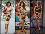 Kangana Ranaut Or Mindy Kailing Or Cara Delevingne In D&G Rose Print Dress