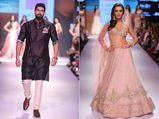 Amy Jackson & Rana Daggubati Walk For Anushree Reddy At Lakme Fashion Week 2015