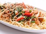 Lip Smacking Fried Chicken Noodles Recipe