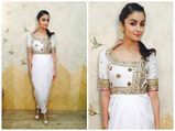 Alia Bhatt Wearing Gold For Shaandaar Promotions
