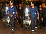 Travel Look: Ranbir Kapoor Aboard In Checks And Denim