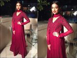 Radhika Apte Stuns In A Deep Red Ridhi Mehra Anarkali