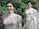 You Must Check Out The Latest Saree Look Of Deepika Padukone, On The Sets Of Swaragini