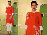 Karishma Kapoor In Orange Kurti & Cigarette Pants
