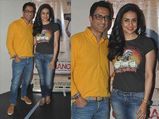 Nerd Outfit Tips: Gul Panag In Iron Maiden Tee & Tan Oxford Shoes