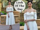 Look Of The Day: Deepika Padukone's Off-Shoulder White Dress