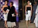 Kangana Ranaut Goes Black & White For Barkha Dutt's Book Launch