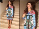 Talented Nimrat Kaur In Printed Dress For Airlift Promotions