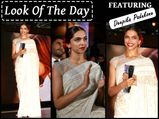 Wednesday Look Of The Day: Deepika Padukone In Abu Jani Sandeep Khosla White Saree