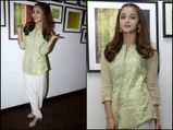 This Is What Alia Bhatt Wore At Kapoor & Sons Promotions!