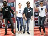 Kareena & Arjun Sporting Laid Back Casuals For Their Movie Promotion