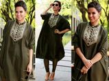 Neha Dhupia Pulls Off A Payal Singhal Kurta With A Perfect Attitude