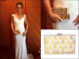 Tara Sharma Is Melting Hearts With Her Sapphire Boxy Clutch