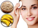 DIY Banana And Oatmeal Face Scrub For Sensitive Skin