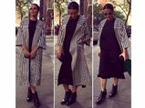 Neha Dhupia Shows You How To Wear Monochrome Stripes Like A True Blue Fashionista