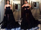 Sonam Kapoor Goes Dramatic In Black, Dressed In Ralph & Russo At The Chopard Party
