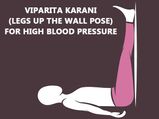 Viparita Karani (Legs-up-the-Wall Pose) For High Blood Pressure