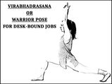 Virabhadrasana Or Warrior Pose For Desk-Bound Jobs