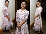 Alia Bhatt Wears The Prettiest Cotton Dress With A Desi Touch