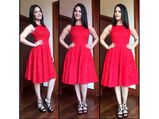 Sunny Leone Sets High Goals For Looking Cute With This Red Dress
