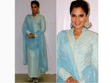 Richa Chadha Takes Indian Fashion To Next Level With Her Blue Suit