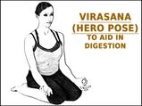 Virasana (Hero Pose) To Aid In Digestion