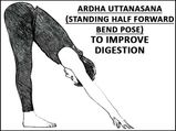 Ardha Uttanasana (Standing Half Forward Bend Pose) To Improve Digestion