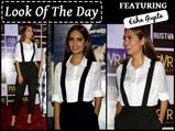 Look Of The Day: Esha Gupta Dressed To Kill For Rustom Promotions