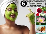 6 Ways to Use Leftover Festival Flowers in Face Mask
