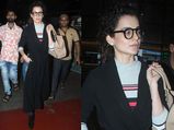 Spotted: Kangana Ranaut In A Hipster Travel Look At The Airport Today