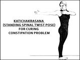 Katichakrasana (Standing Spinal Twist Pose) For Curing Constipation Problem