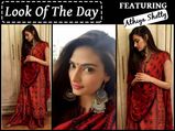 Look Of The Day: Athiya Shetty In Anita Dongre Lehenga For Ganpati Darshan