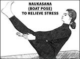 Naukasana (Boat Pose) To Relieve Stress