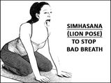 Simhasana (Lion Pose) To Stop Bad Breath