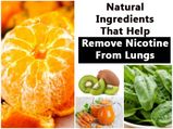 Good News For Smokers! These Natural Ingredients Help Remove Nicotine From Lungs Quickly