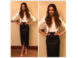Deepika Padukone Goes Black & White At IIM Blue Leadership Talk