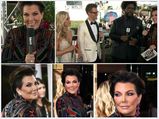 Kim Kardashian's Mom Kris Jenner Hosts Golden Globes' Red Carpet In Semi-Sheer Gown
