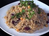 Middle Eastern Rice With Black Beans And Chickpeas