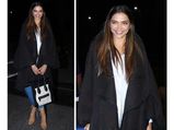 Deepika Padukone In Grey Lookbook While Leaving For The US