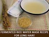 Fermented Rice Water Mask Recipe For Long Hair!