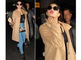 On Airport Looks Today! Jacqueline Fernandez' Beige Blazer Is Setting New Fashion Goals